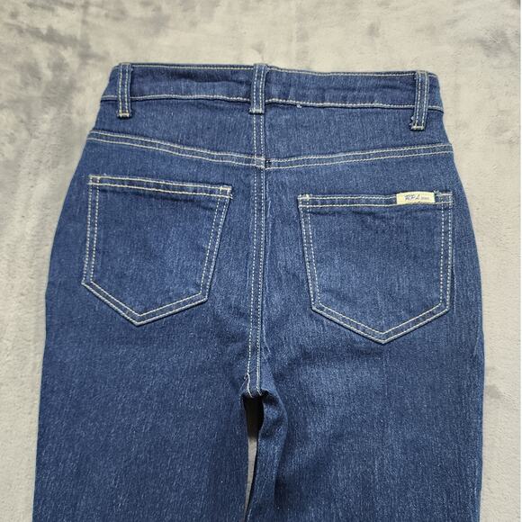 RPL Jeans New York High Rise Skinny Jeans Size 3 Juniors Blue Dark Wash Stretch - Picture 4 of 13